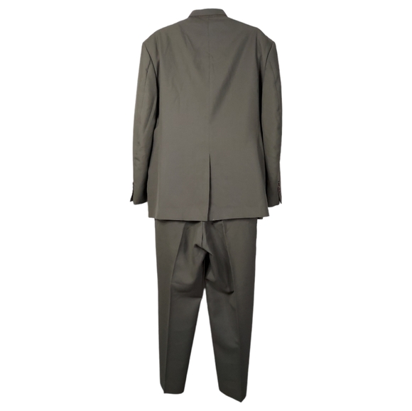 Gerald Austin London NY 40R 40/30 2 Button Green Suit Blazer Sports Coat Pants - Picture 2 of 14